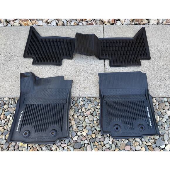 Toyota Other - 2018-2023 Toyota Tacoma D-Cab Double Cab All Weather Floor Mats Black OEM